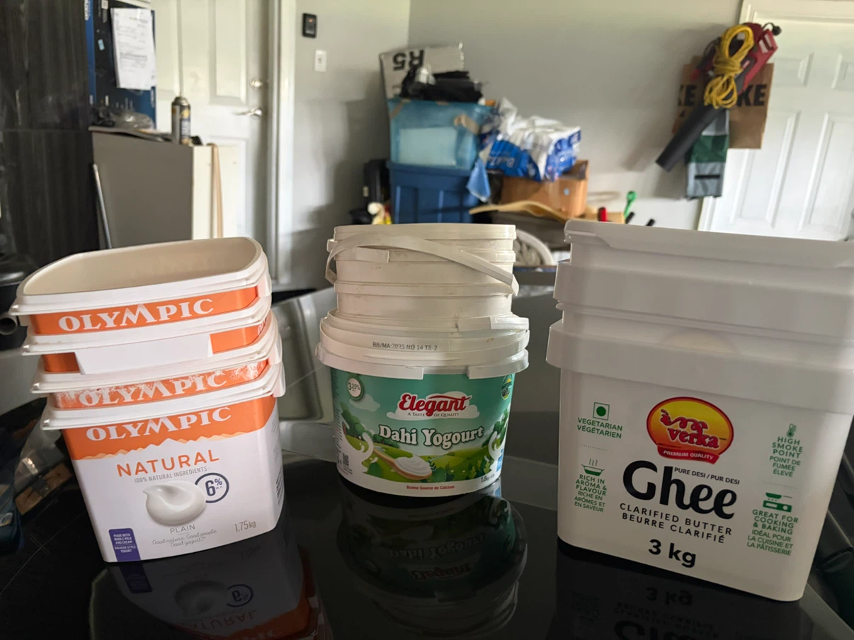 Olympic Natural Plain Yogurt and Verka Ghee