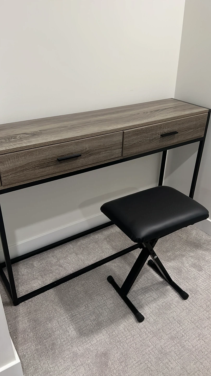 Narrow Console Table with Stool - photo 2