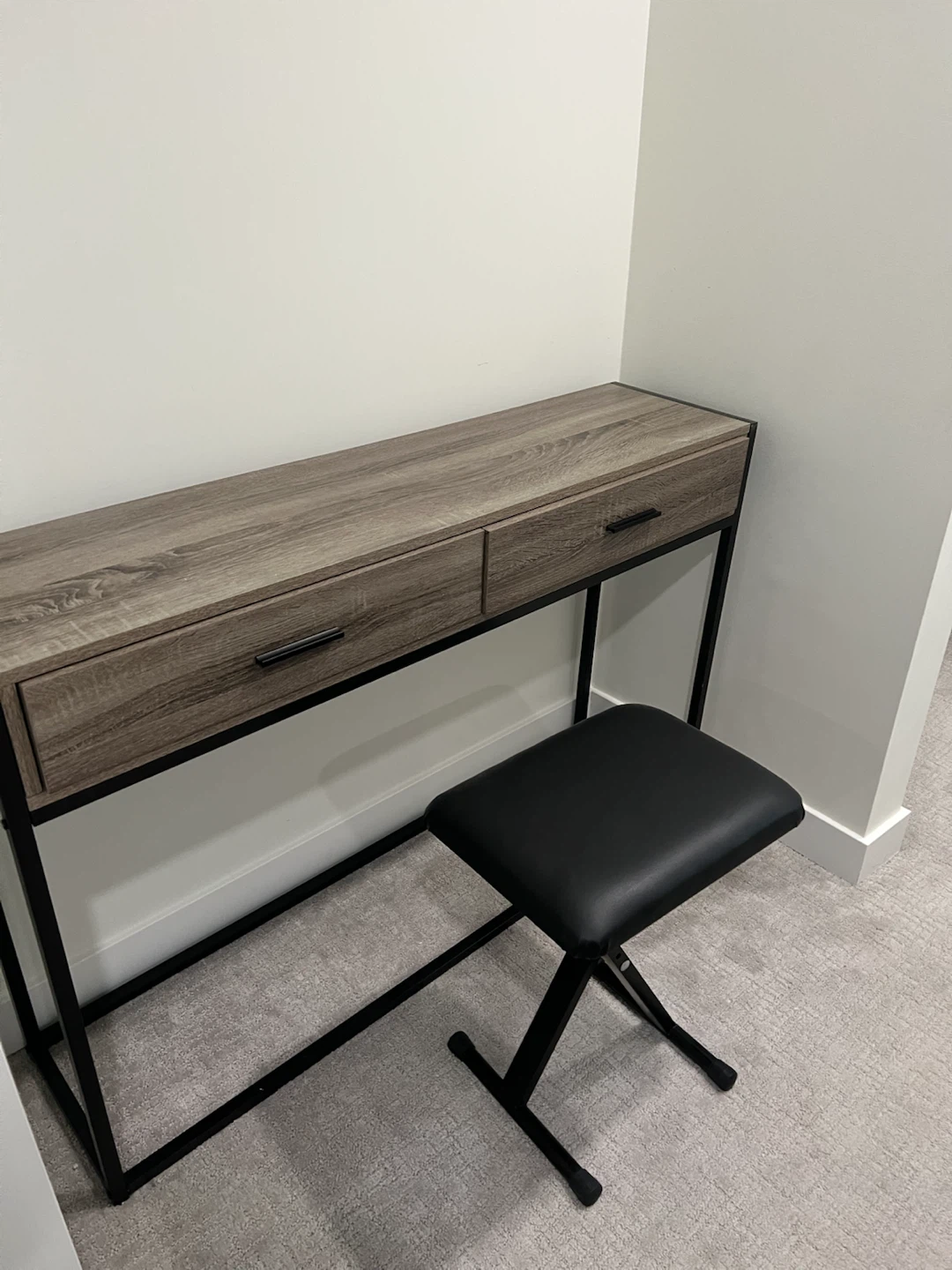 Narrow Console Table with Stool - photo 3
