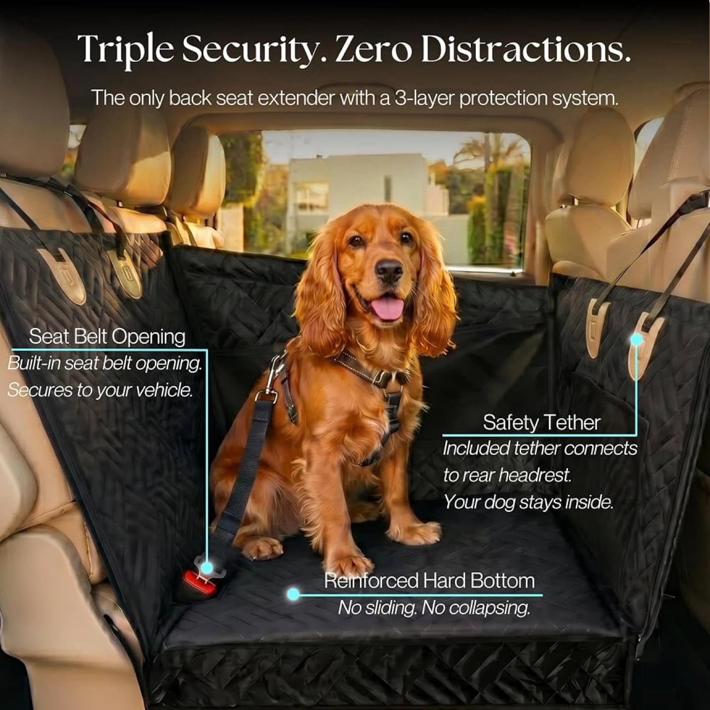 Doggo Dog Car Seat for Small & Medium Dogs - photo 3
