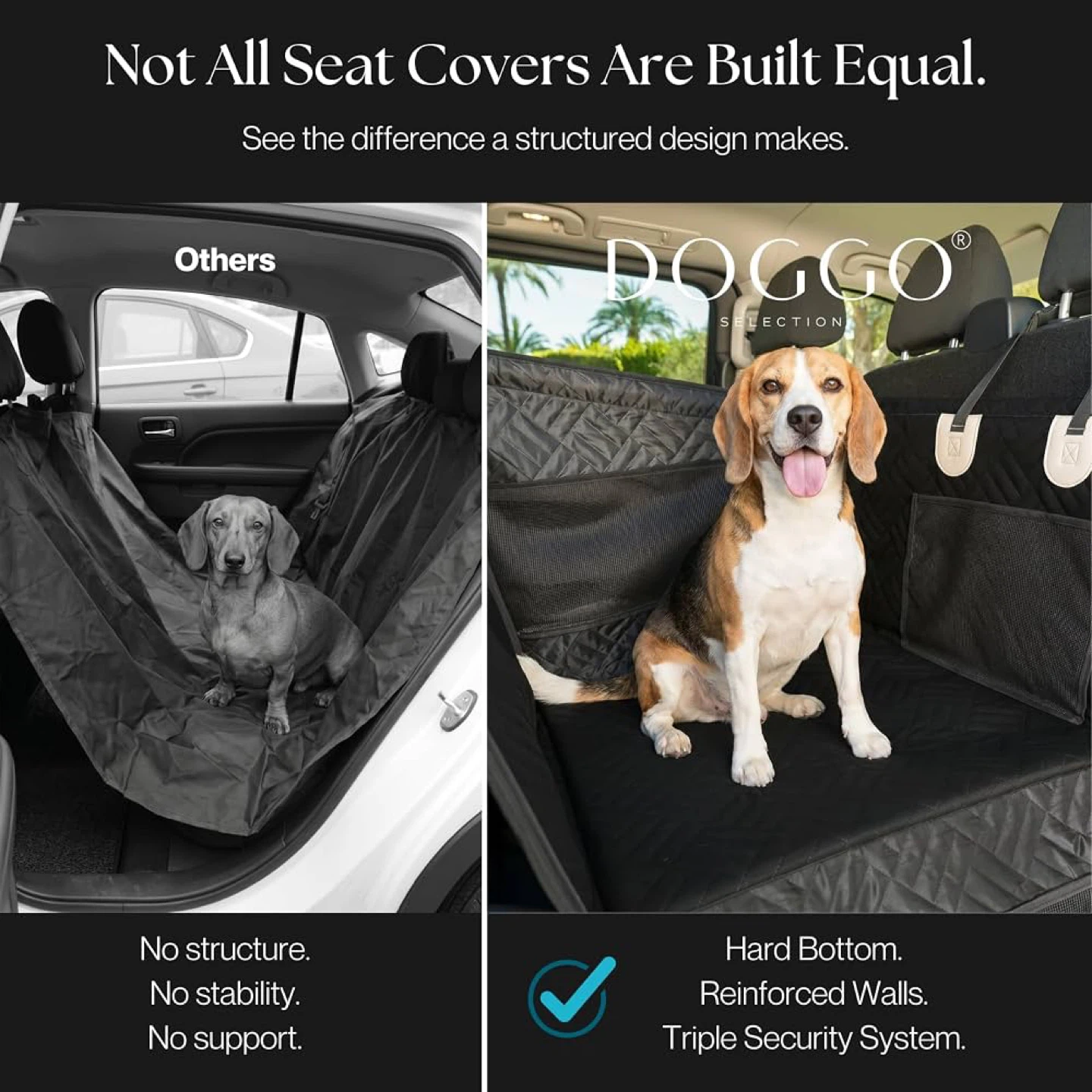 Doggo Dog Car Seat for Small & Medium Dogs - photo 2