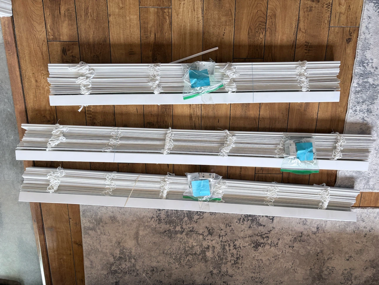 White Horizontal cordless Blinds (Set of 3) $50 each