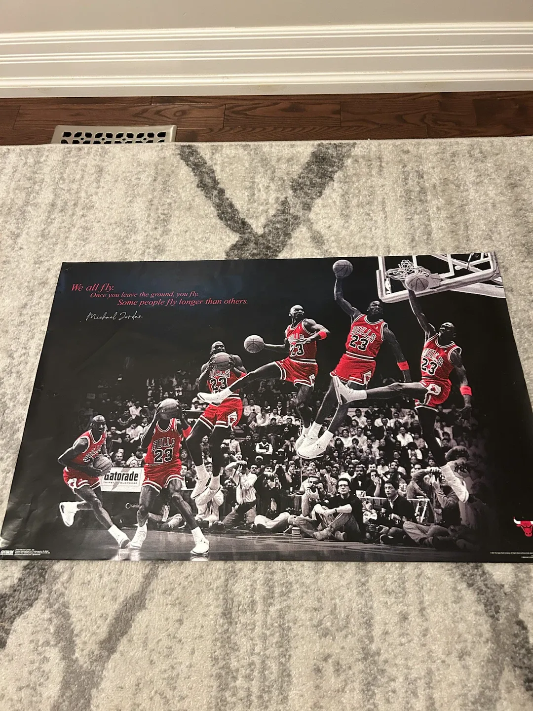 Michael Jordan "We All Fly" Quote Poster