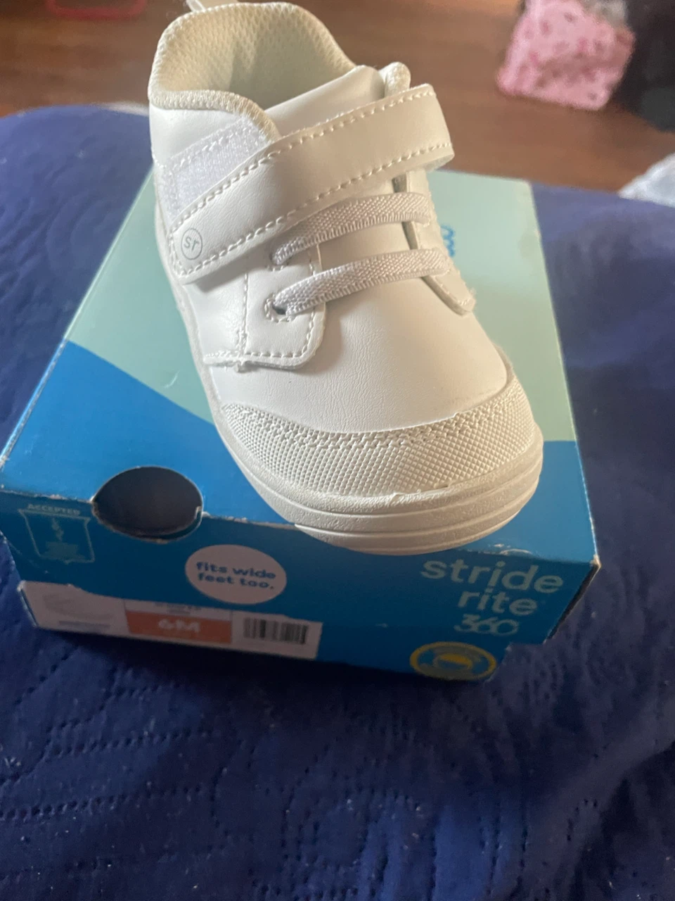 Stride Rite SR-Taye 2.0 White Shoes - Size 6M