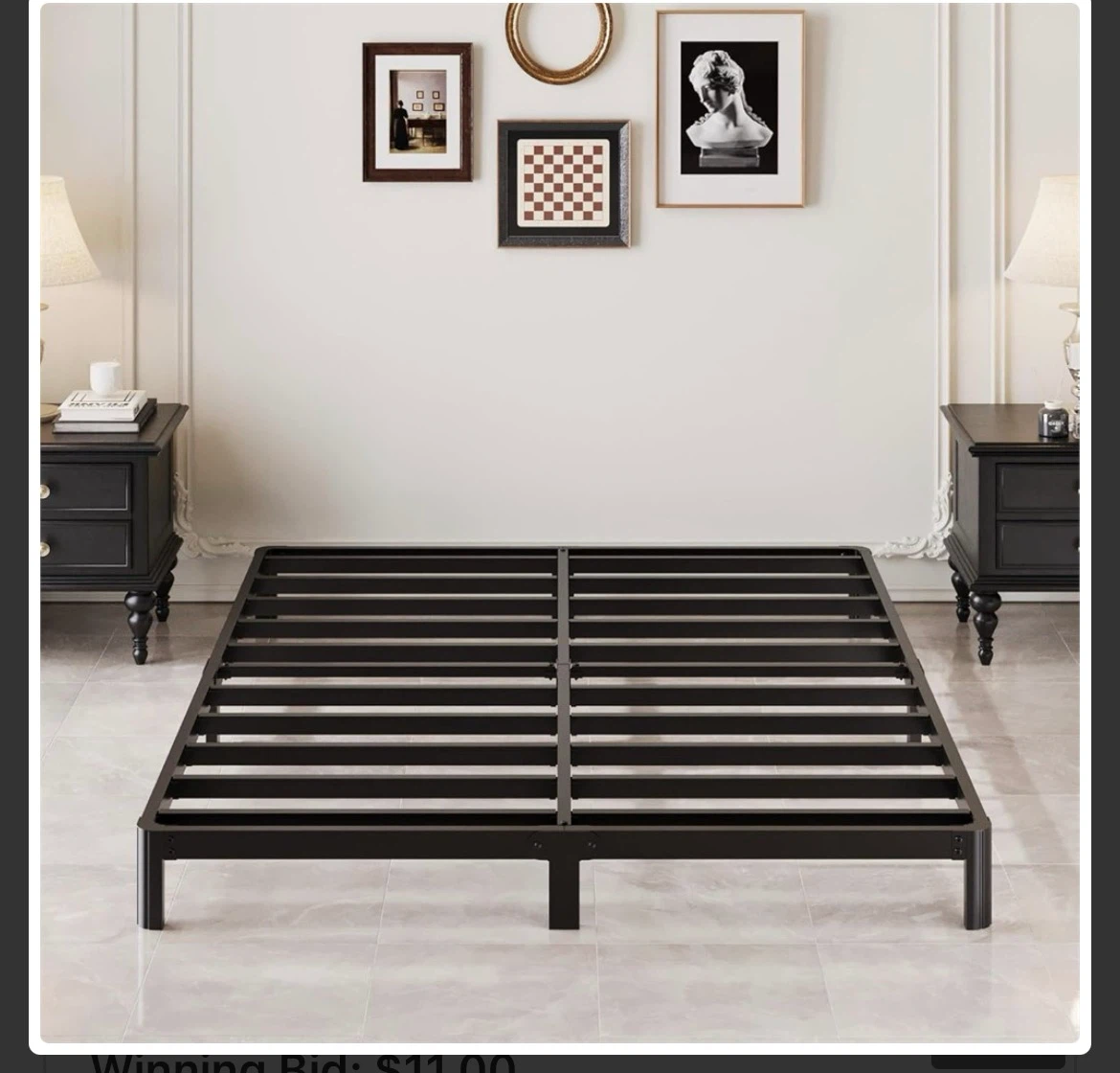 Full Bed Frame - Collapsible Metal Platform