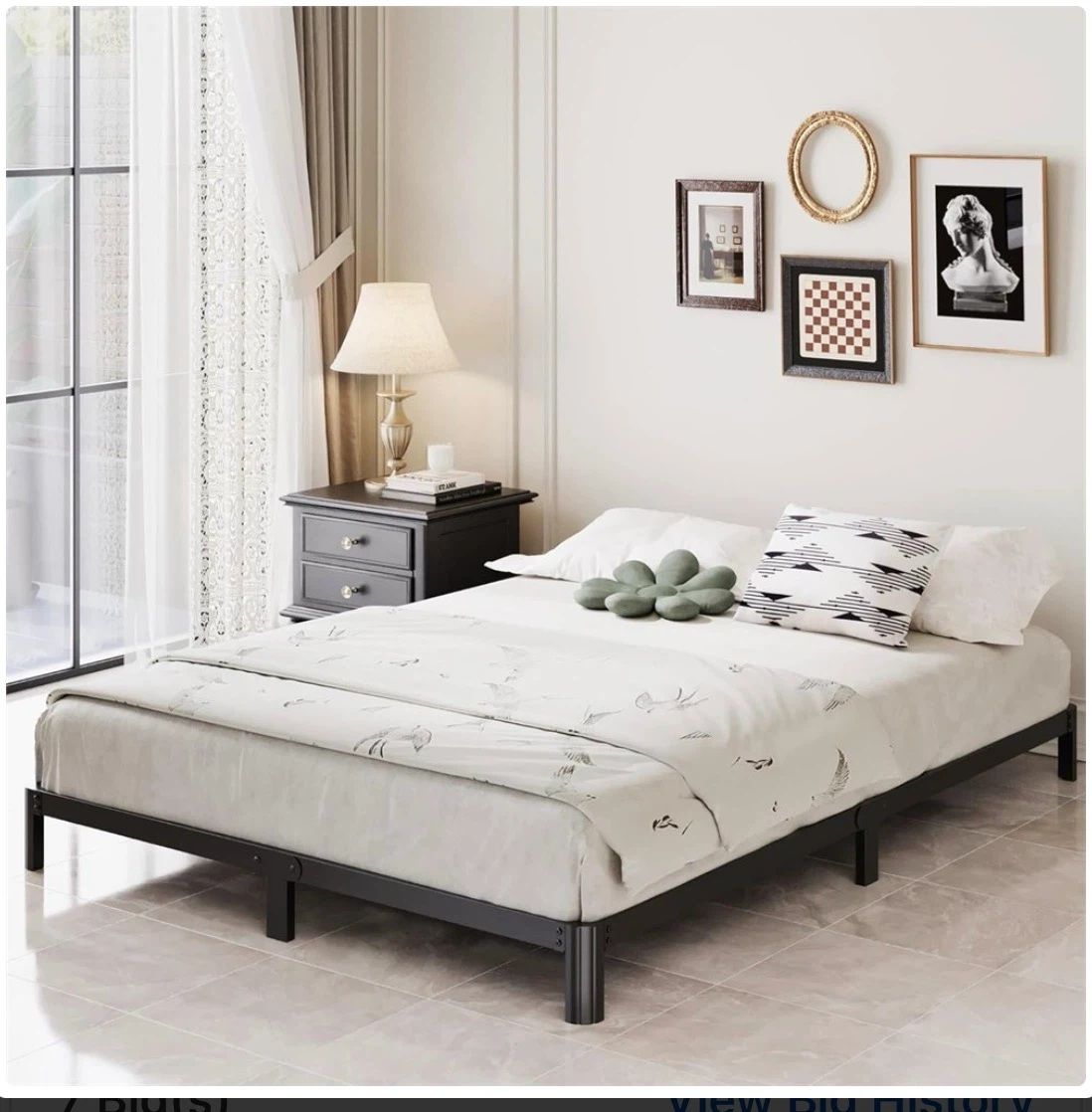 Full Bed Frame - Collapsible Metal Platform - photo 3