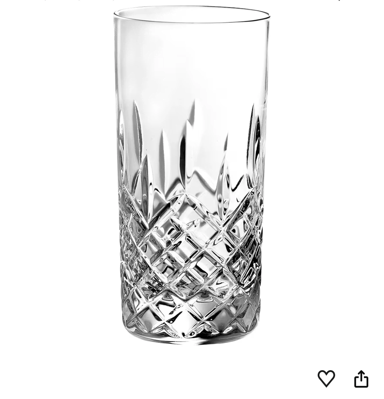 Crystal Cut Highball Glass