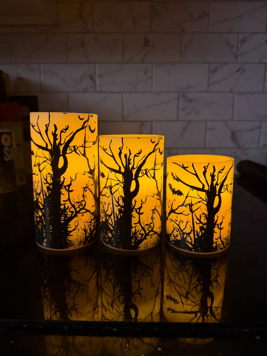 LED Halloween Candles Set of 3