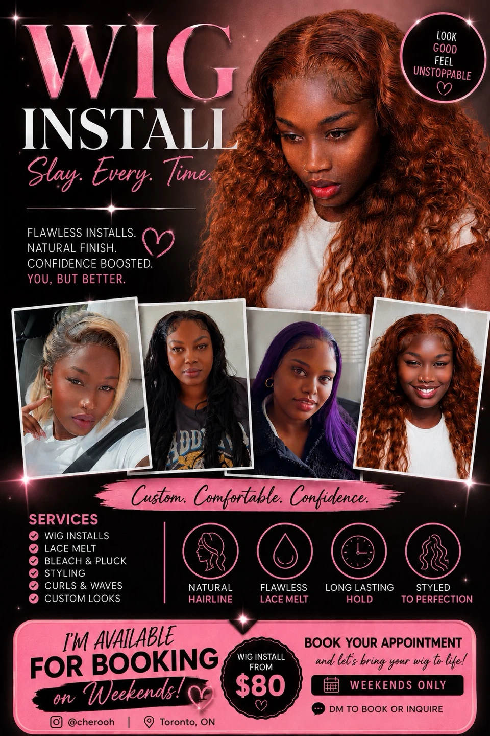Wig Install Services Available