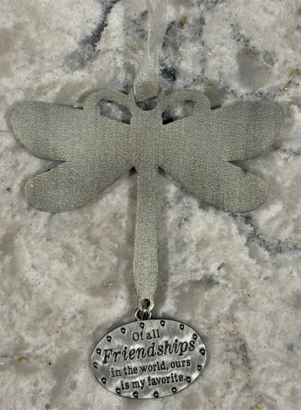 Dragonfly Friendship Ornament Metal Hanging Decor Gift - photo 2