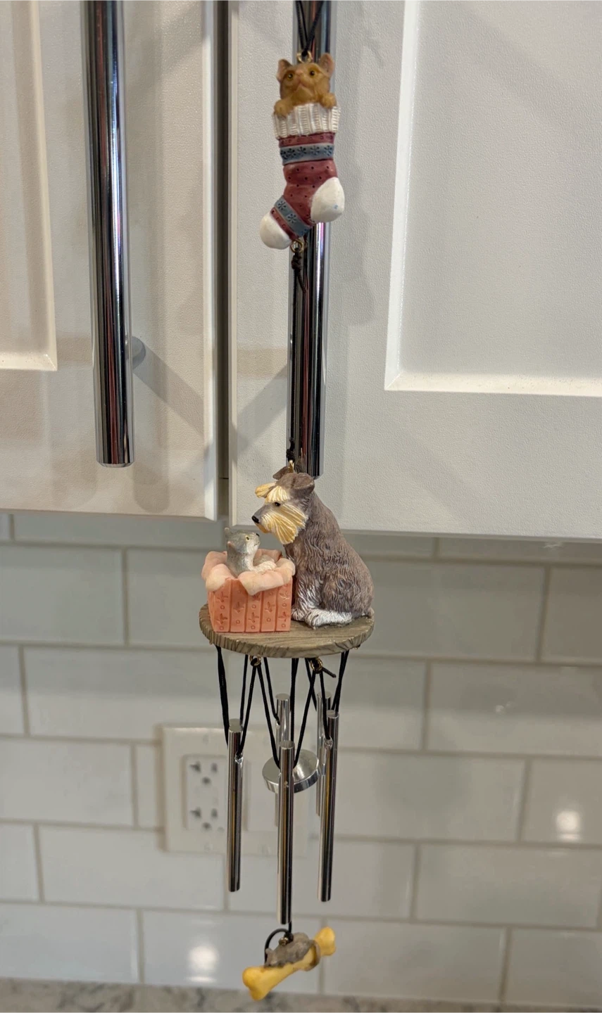 Mini Dog Wind Chime – Cute Puppy Hanging Ornament