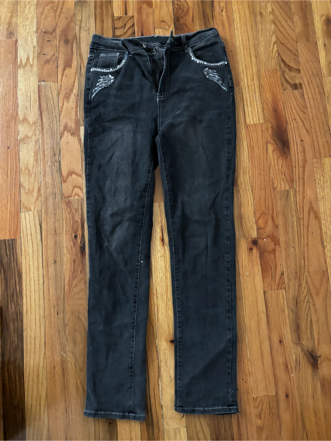 Embellished Black Skinny Jeans - photo 2