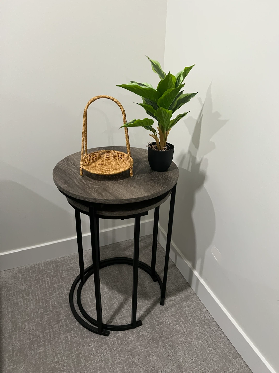 Nestling Side Tables - Wood and Metal