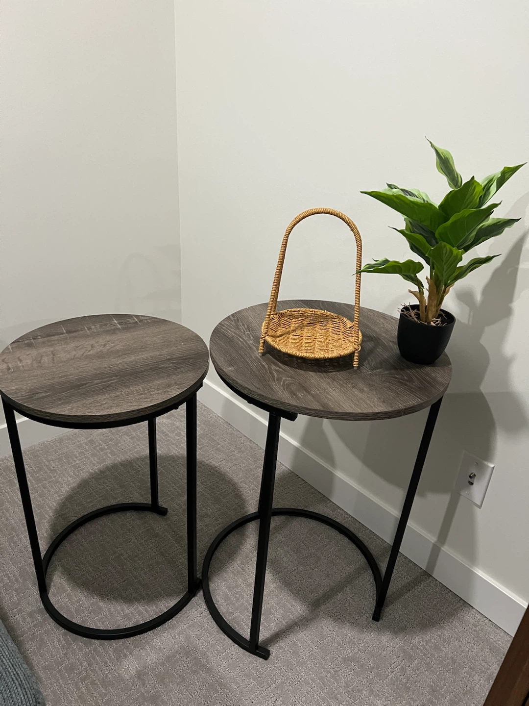 Nestling Side Tables - Wood and Metal - photo 2