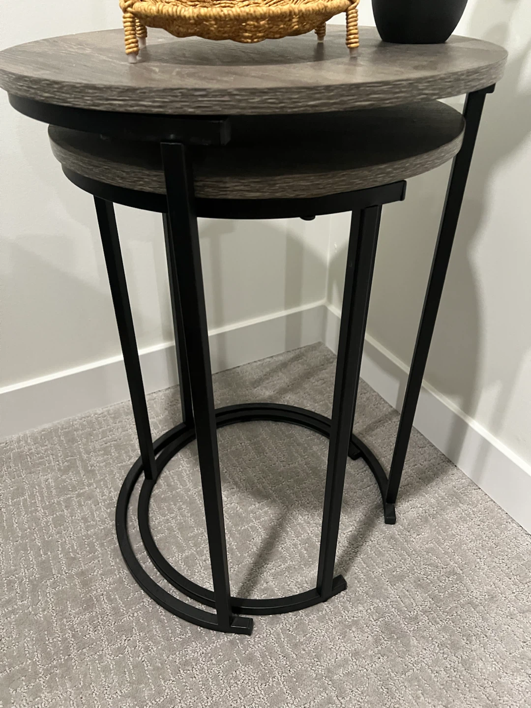 Nestling Side Tables - Wood and Metal - photo 3