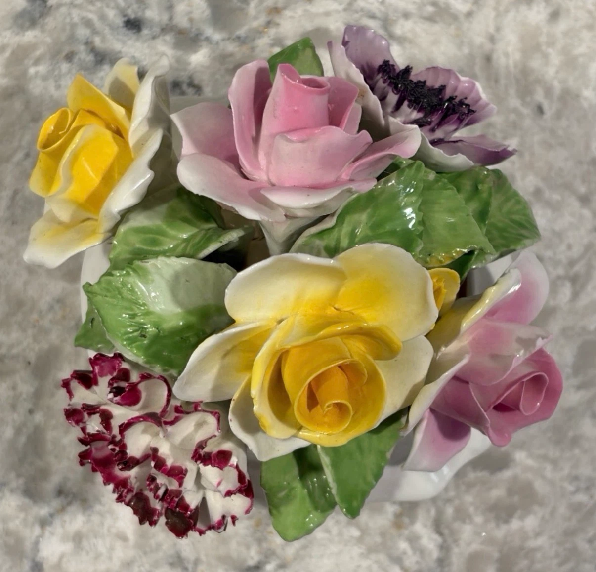 Radnor Bone China Floral Basket – Hand Painted Porcelain Flowers - photo 2