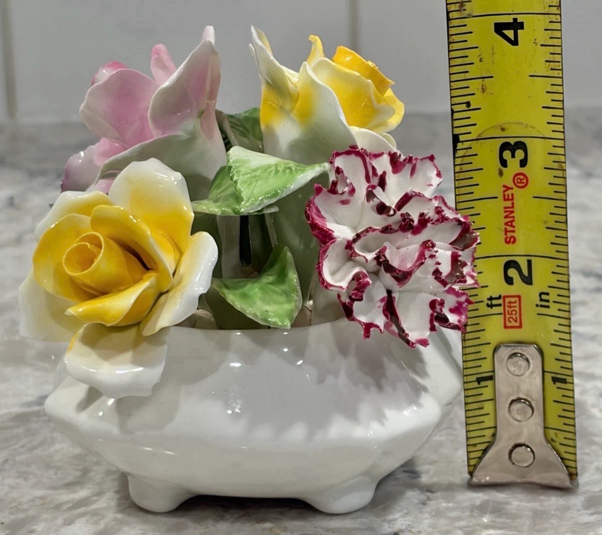 Radnor Bone China Floral Basket – Hand Painted Porcelain Flowers - photo 4