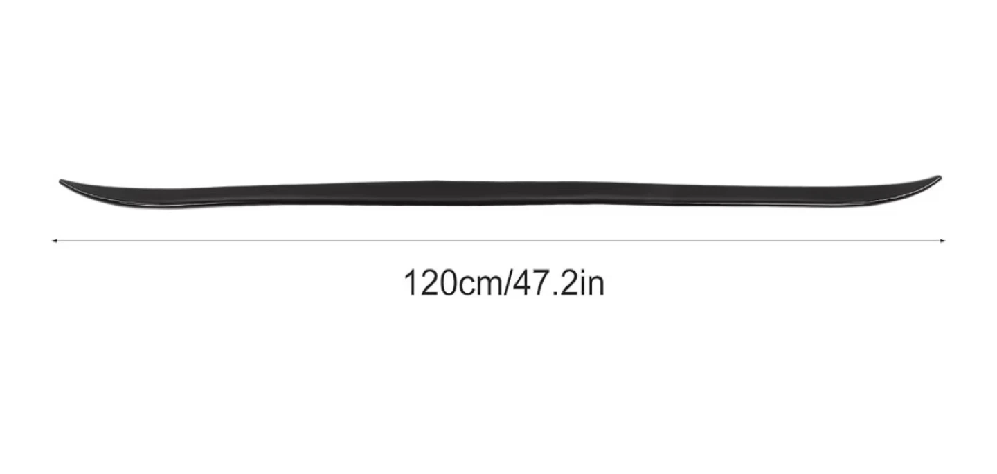 Keenso Universal Car Trunk Spoiler, Glossy Black - photo 3