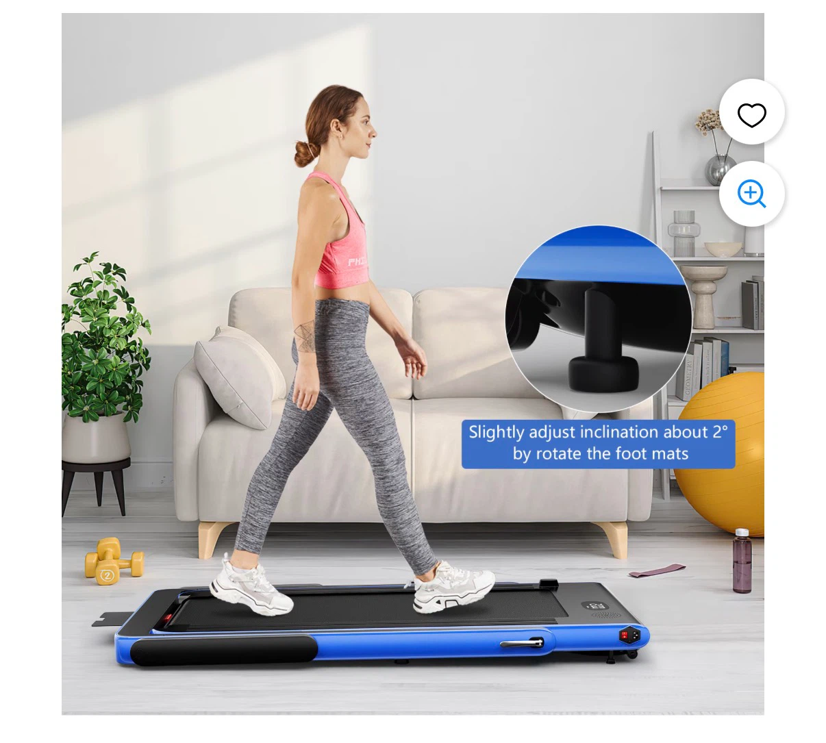 New! SuperFit 2-in-1 Folding Treadmill - photo 3