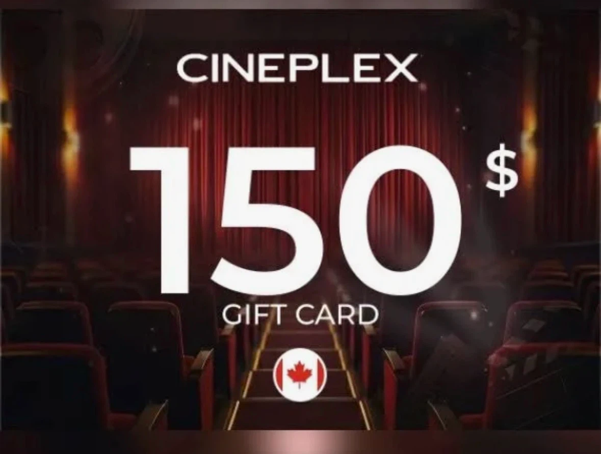 Cineplex $150 Gift Card
