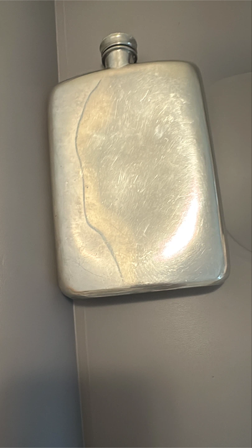 English Pewter Flask - photo 2