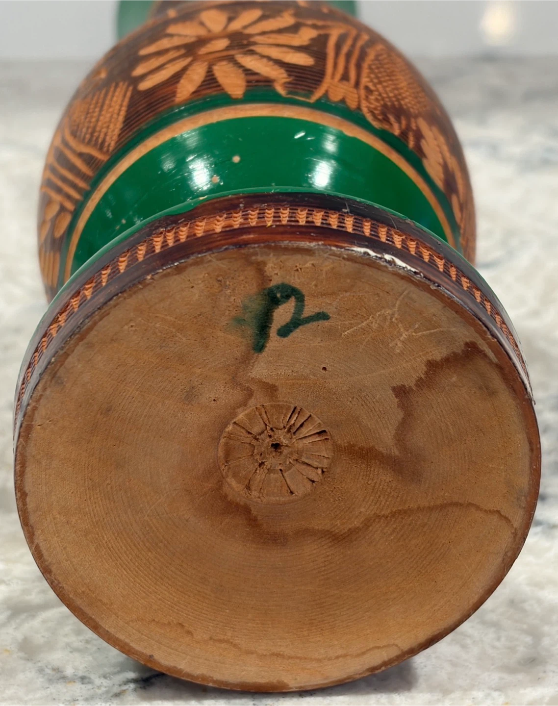 Believe this is a Hand-Turned Wooden Vase - photo 3