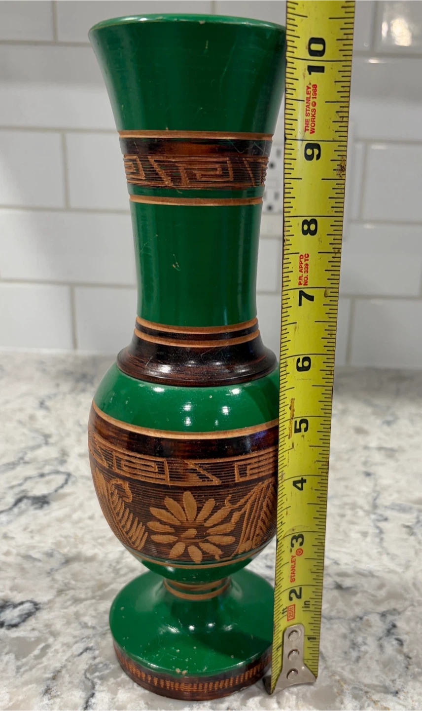 Believe this is a Hand-Turned Wooden Vase - photo 4