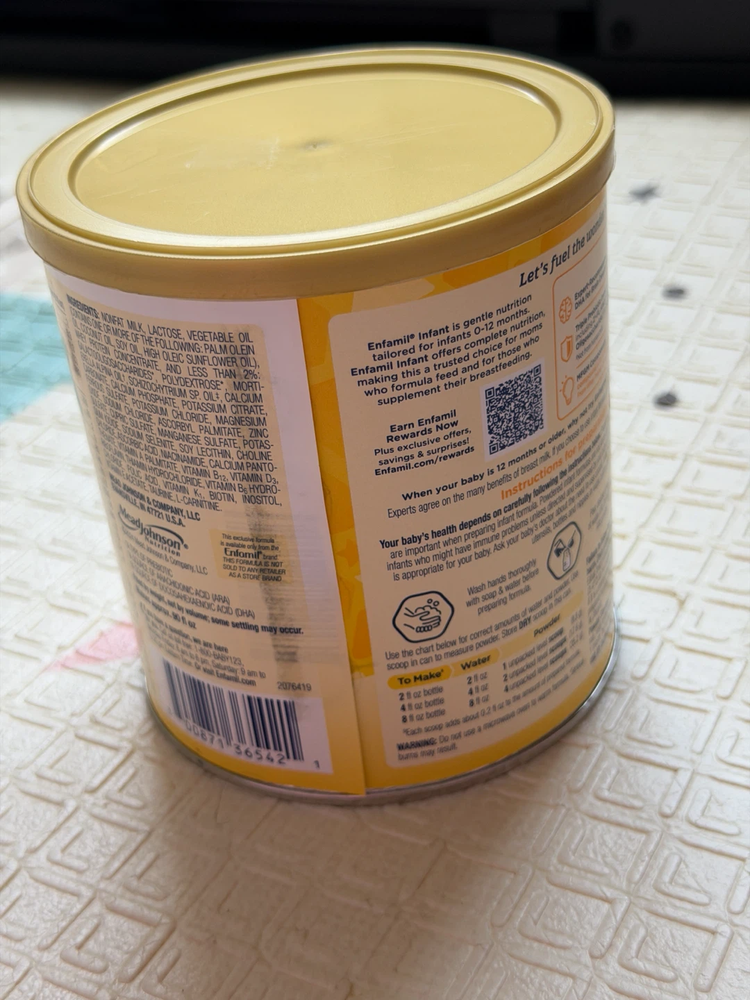 Enfamil Infant Formula Milk-Based Powder with Iron 0-12 Months - photo 2