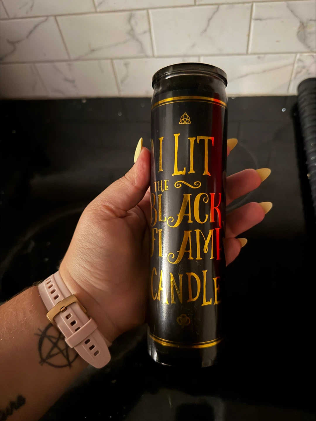 Disney Hocus Pocus " I Lit the Black Flame" Candle
