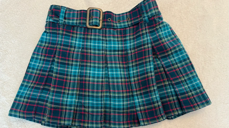 Girls Plaid Skirt