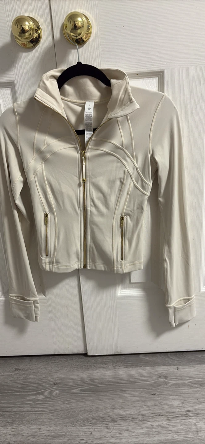 Lululemon Cream Zip-Up Jacket