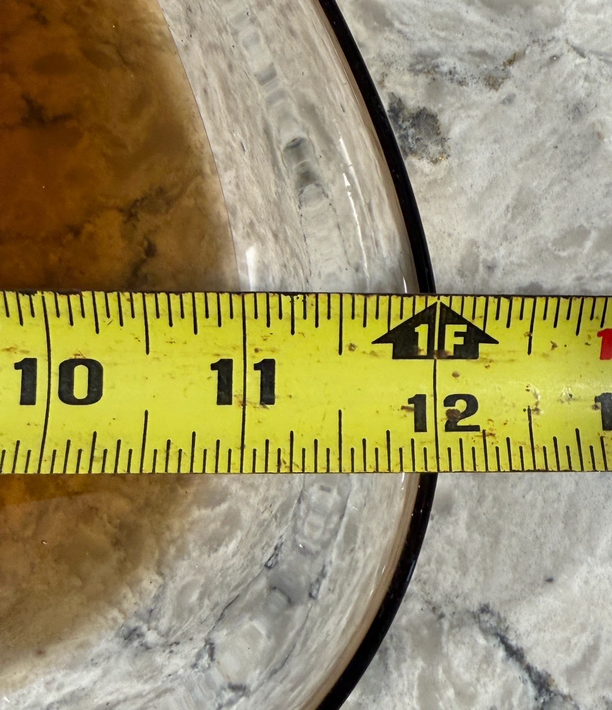 Hand-Blown Amber Art Glass Triangular Bowl | Murano Style - photo 4