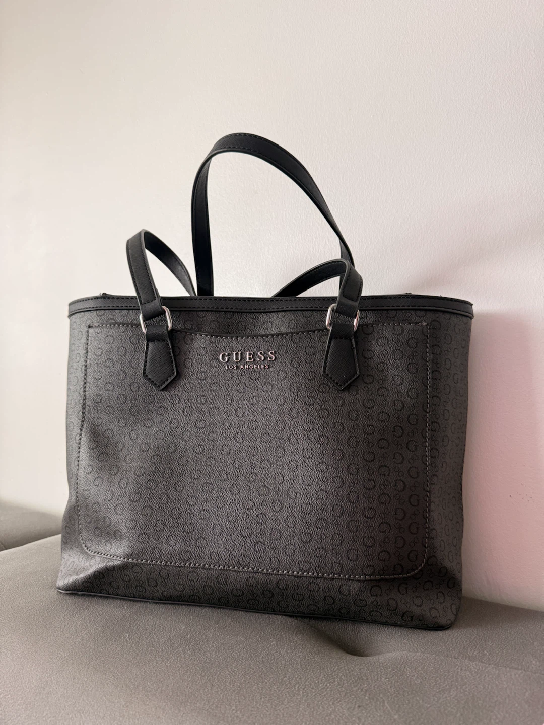 Guess Tote Bag with Pouch - Black