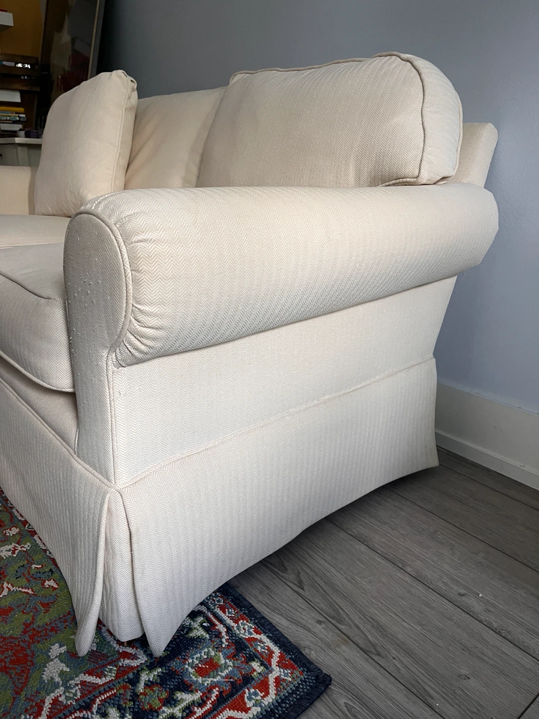 FREE Cream coloured loveseat sofa - photo 3