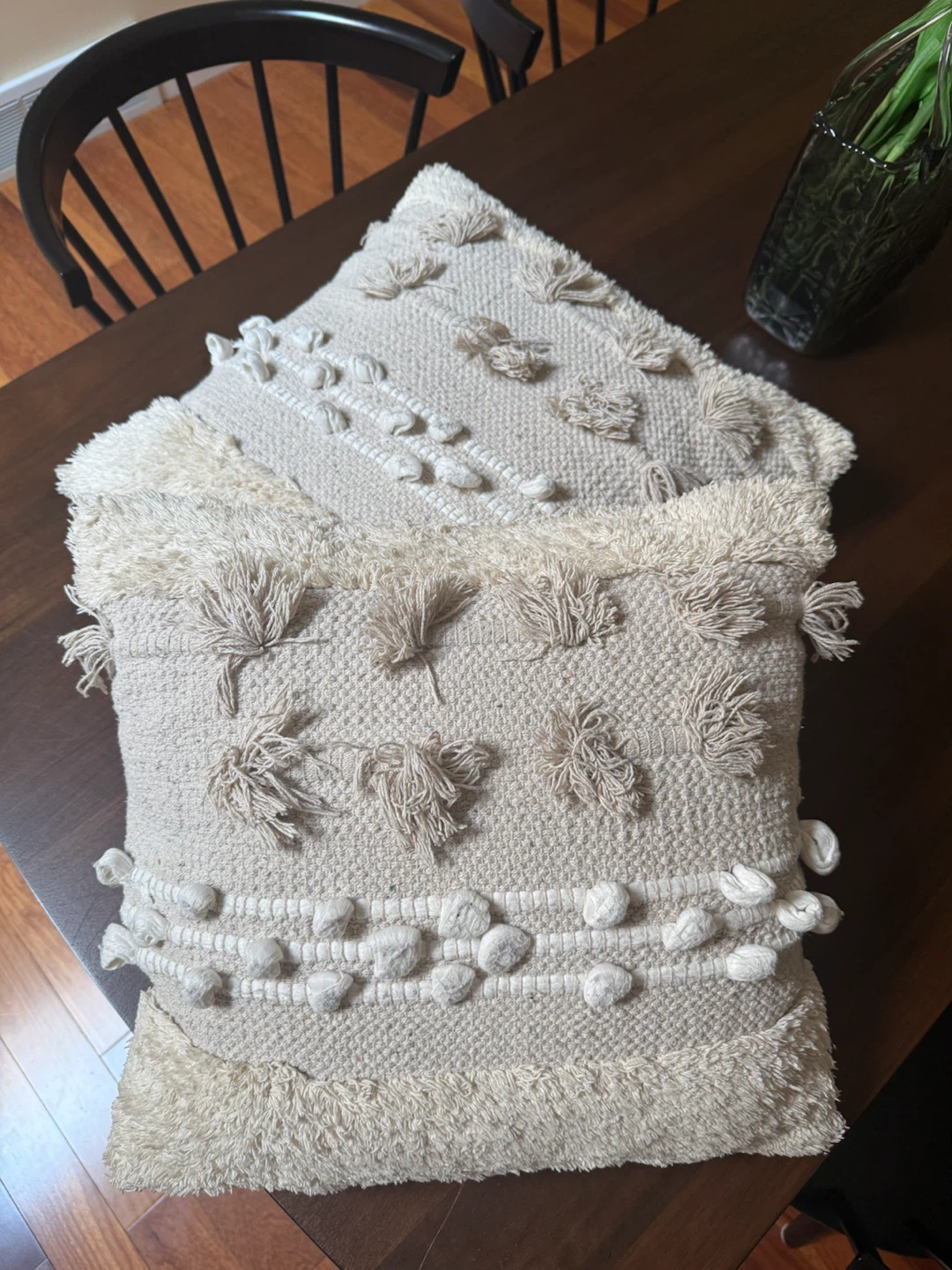 Boho Textured Accent Pillows (Set of 2)