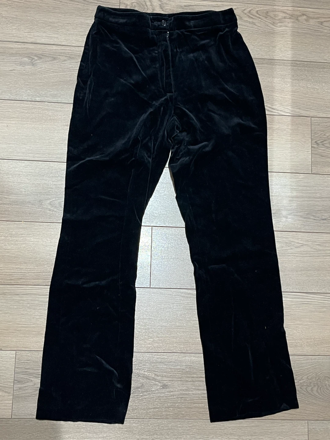 U2 Clothing Black Velvet Pants - Size L
