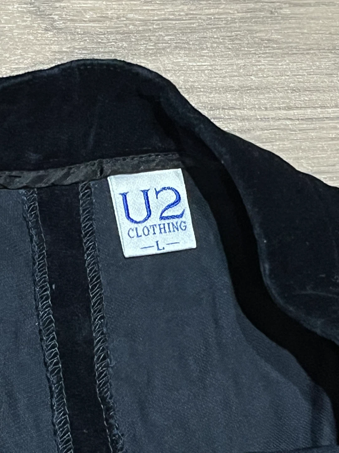 U2 Clothing Black Velvet Pants - Size L - photo 3