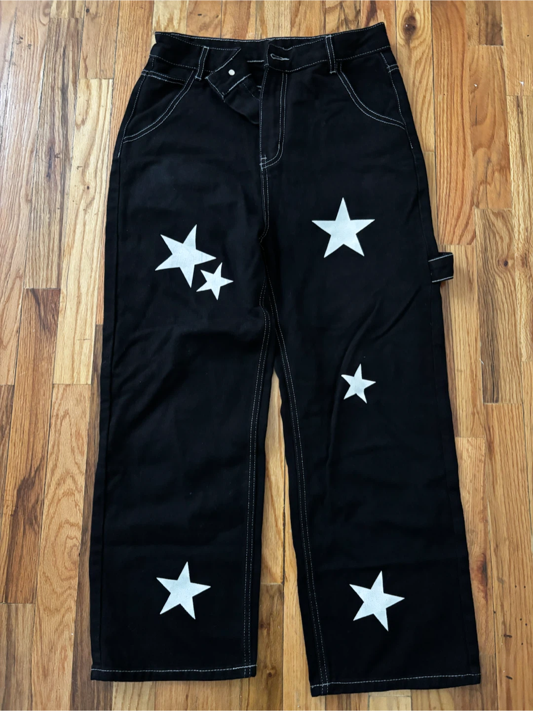 Black Pants with White Stars