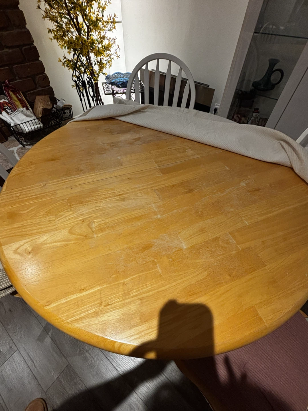 Round Wooden Dining Table with 4 Chairs - photo 3