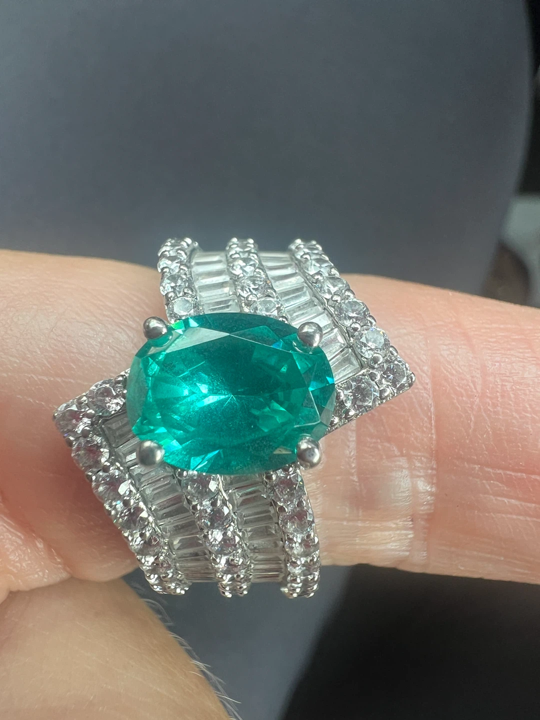 925 silver and Emeraldine and triplet quartz - photo 3