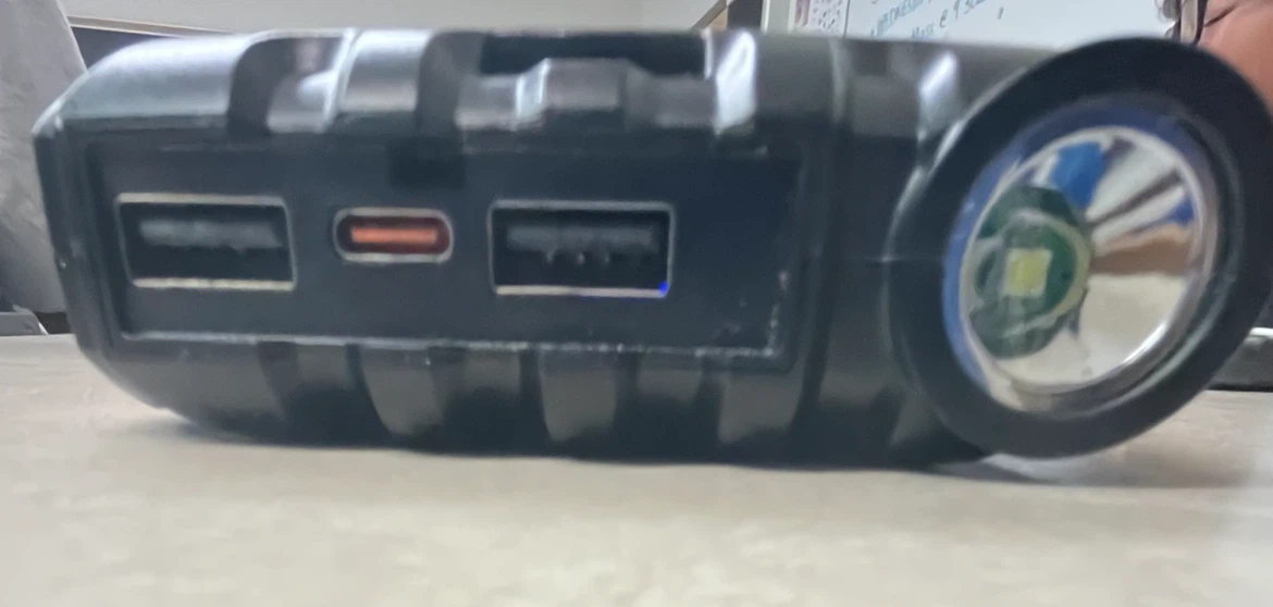 Solar Power Bank with Flashlight