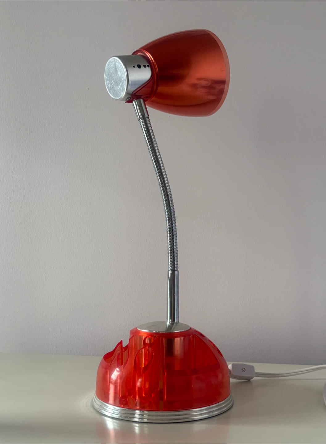 Red Gooseneck Desk Lamp - photo 2
