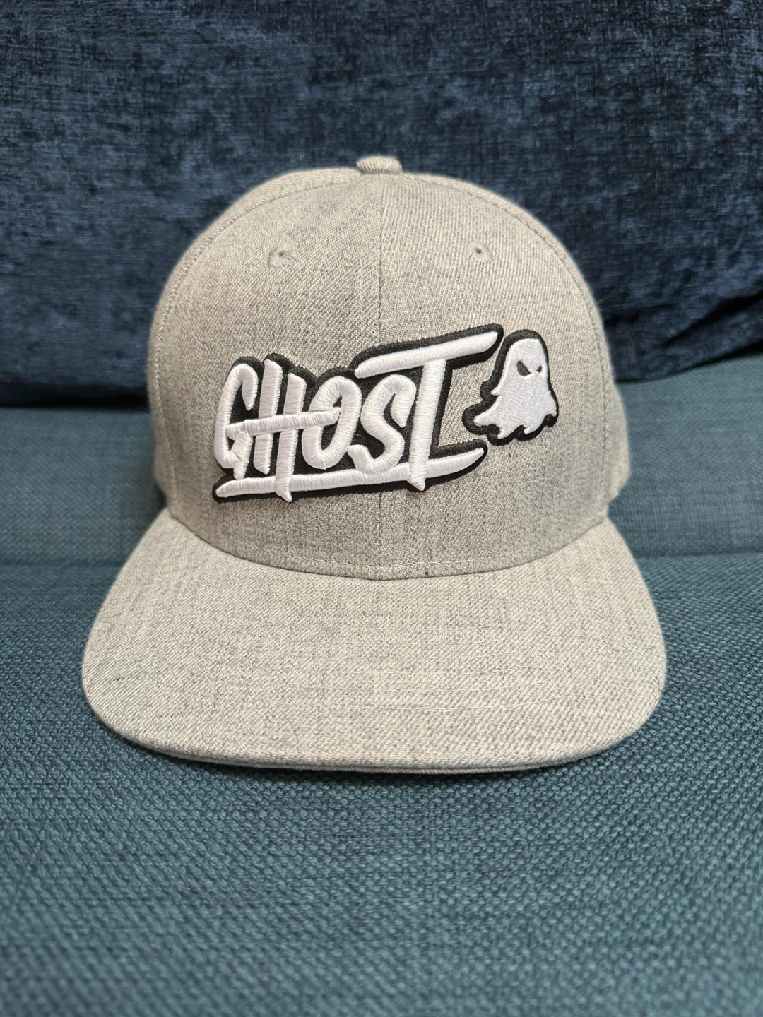 Ghost Snapback Hat - Grey