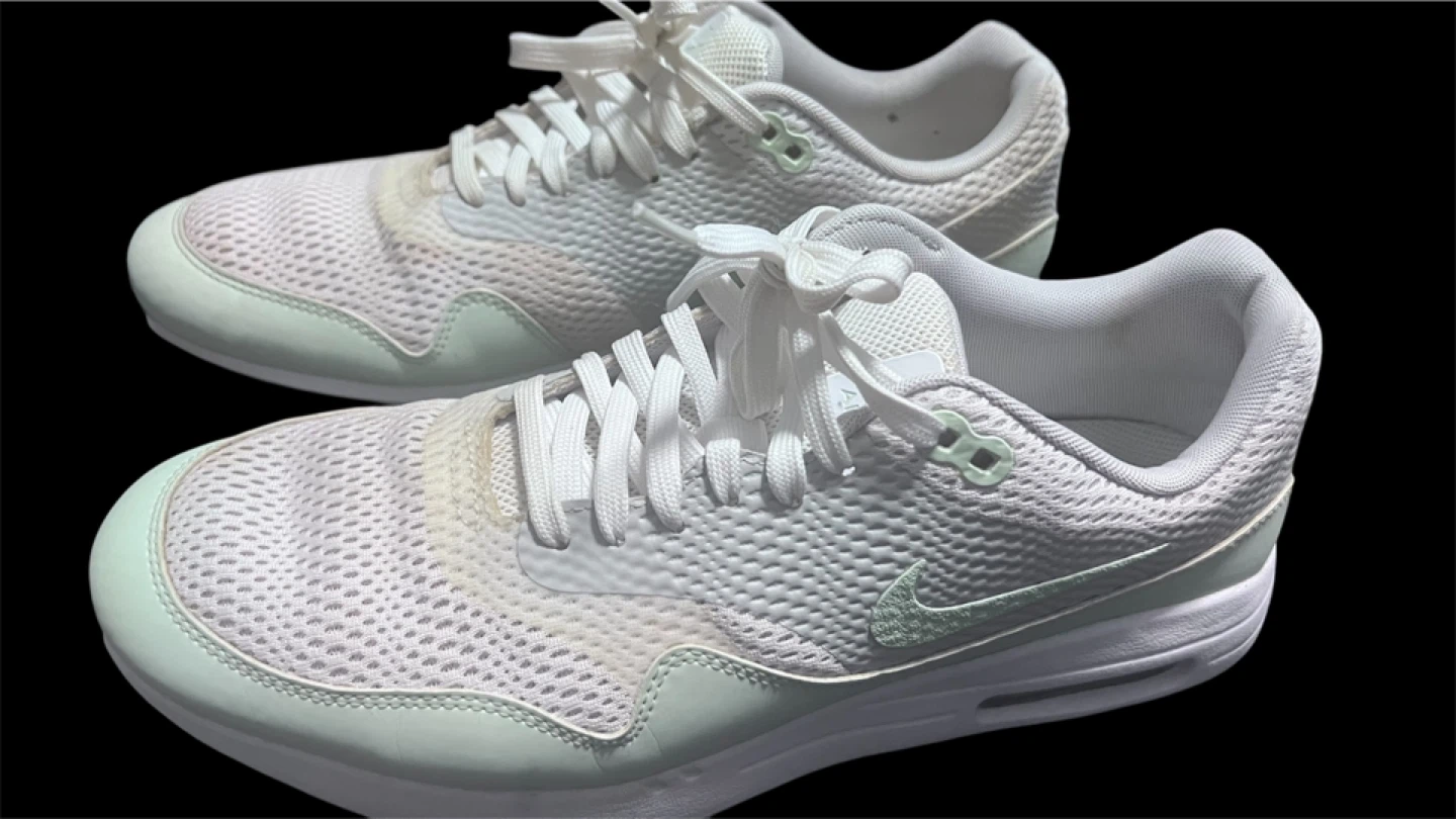 Nike Air Max 1 Sneakers - White/Light Green - photo 2