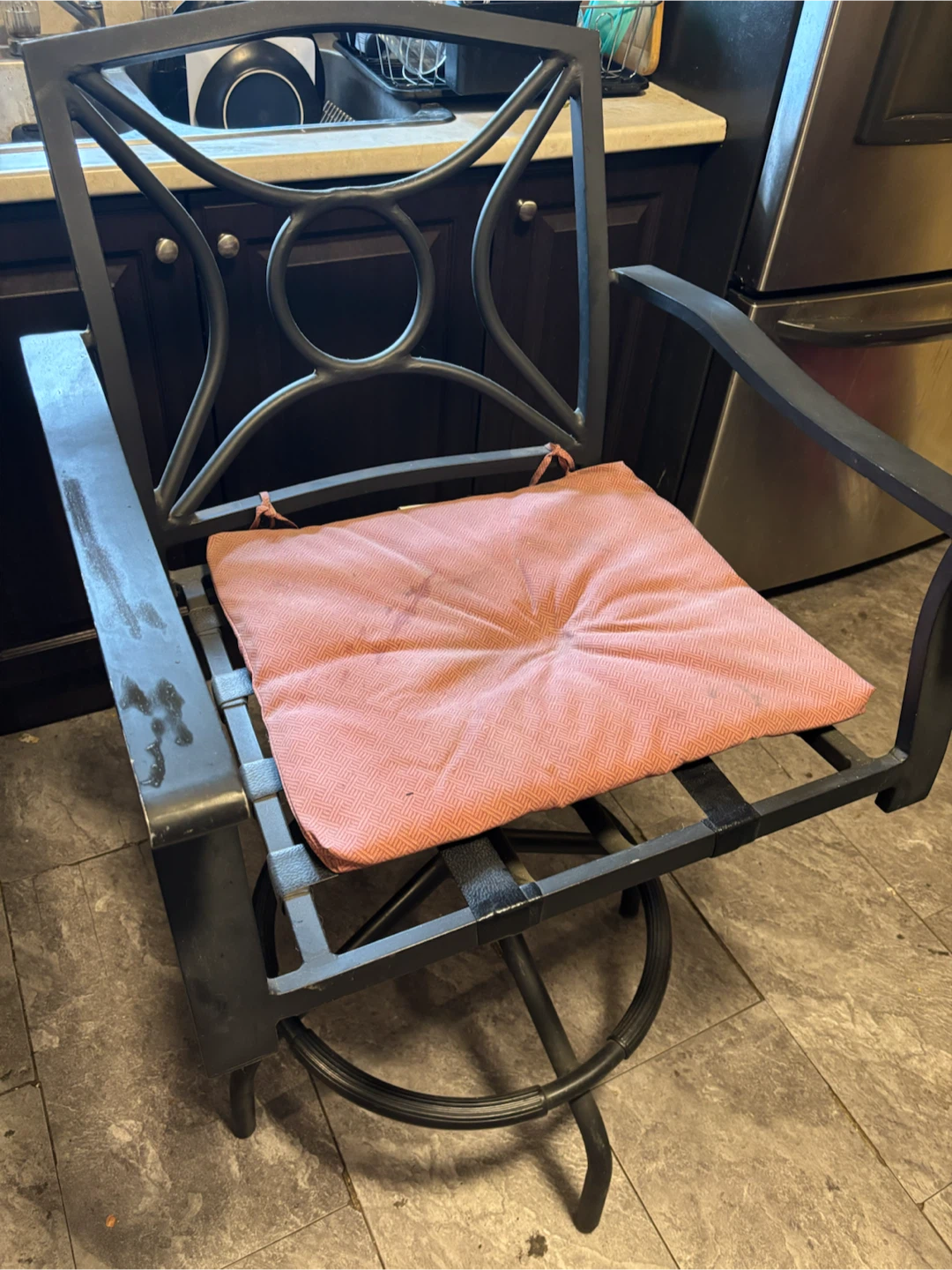 Outdoor bar chairs and table - photo 2