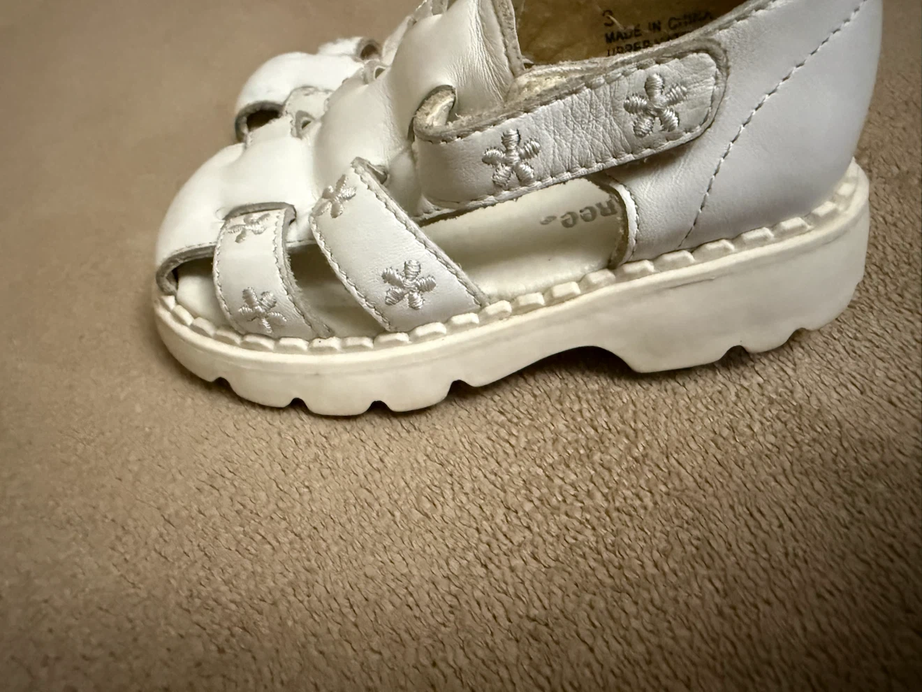 Gymboree White Toddler Sandals Size 3 - photo 2
