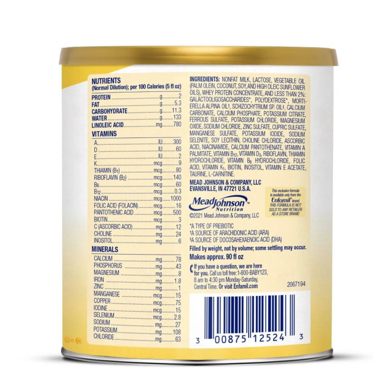 Enfamil Infant Formula Milk-based Powder with Iron - photo 2