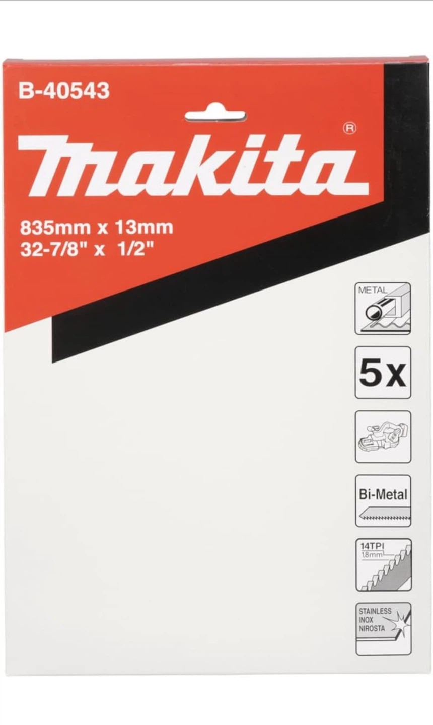 Makita BIM Bi-Metal Saw Blade 835mm x 13mm 14 TPI