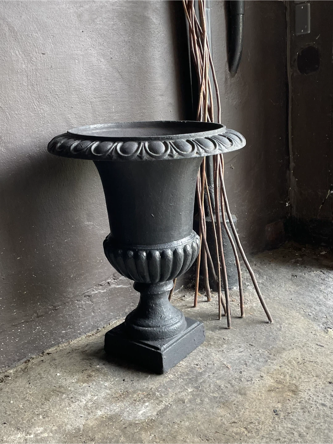 Black Cast Iron Urn Planter(s) - photo 2