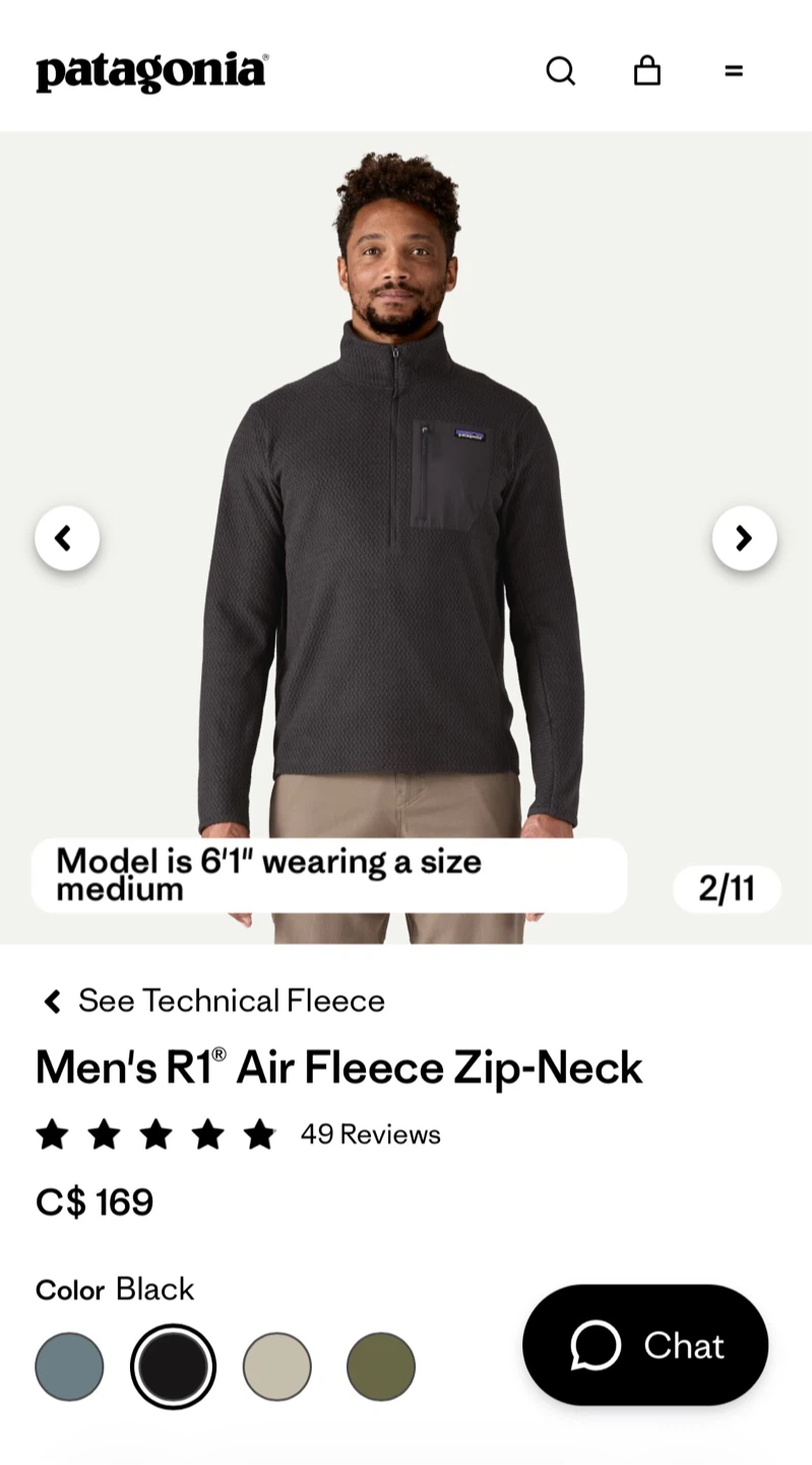 Patagonia R1® Air Fleece Zip-Neck 169$ - photo 4